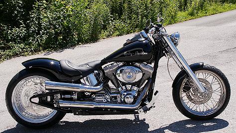 Harley Davidson Softail FXSTI Black Interceptor